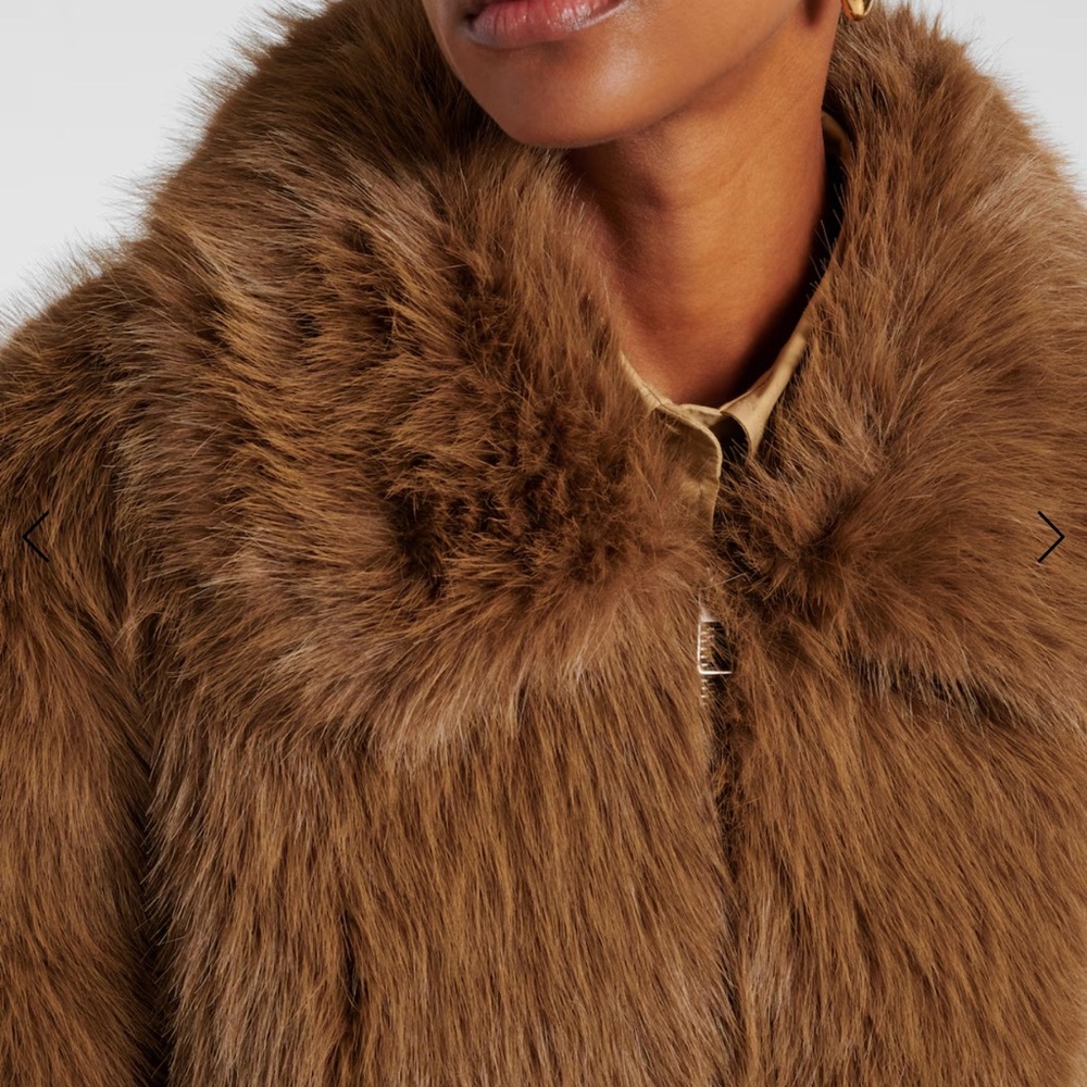 The Frankie Shop Plush Faux Fur Bomber Jacket - Picture 4 of 12